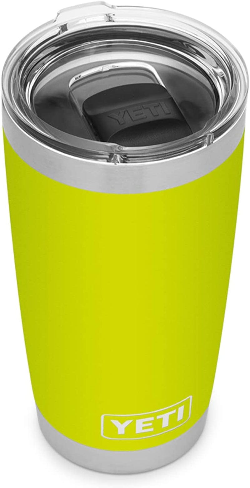 YETI Rambler 20 Oz Stainless Steel Vacuum Insulated Tumbler W/Magslider Lid Home & Garden > Kitchen & Dining > Tableware > Drinkware YETI Chartreuse 1 Count (Pack of 1) 