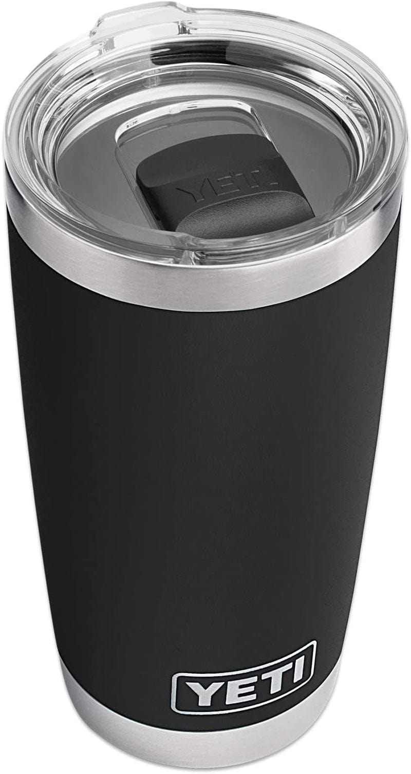 YETI Rambler 20 Oz Stainless Steel Vacuum Insulated Tumbler W/Magslider Lid Home & Garden > Kitchen & Dining > Tableware > Drinkware YETI Black 1 Count (Pack of 1) 