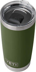 YETI Rambler 20 Oz Stainless Steel Vacuum Insulated Tumbler W/Magslider Lid Home & Garden > Kitchen & Dining > Tableware > Drinkware YETI Highlands Olive 1 Count (Pack of 1) 