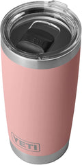 YETI Rambler 20 Oz Stainless Steel Vacuum Insulated Tumbler W/Magslider Lid Home & Garden > Kitchen & Dining > Tableware > Drinkware YETI Sandstone Pink 1 Count (Pack of 1) 