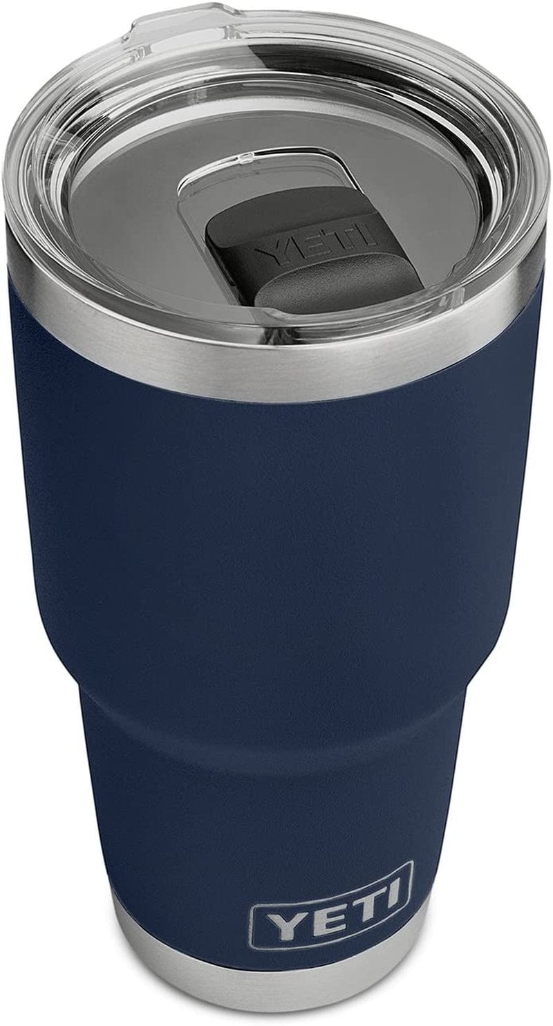 YETI Rambler 30 Oz Stainless Steel Vacuum Insulated Tumbler W/Magslider Lid Home & Garden > Kitchen & Dining > Tableware > Drinkware YETI Navy 1 Count (Pack of 1) 