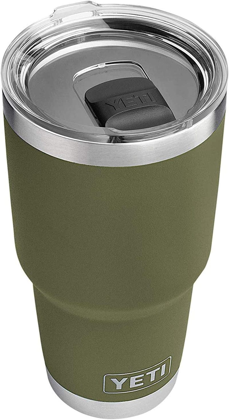 YETI Rambler 30 Oz Stainless Steel Vacuum Insulated Tumbler W/Magslider Lid Home & Garden > Kitchen & Dining > Tableware > Drinkware YETI Olive Green 1 Count (Pack of 1) 