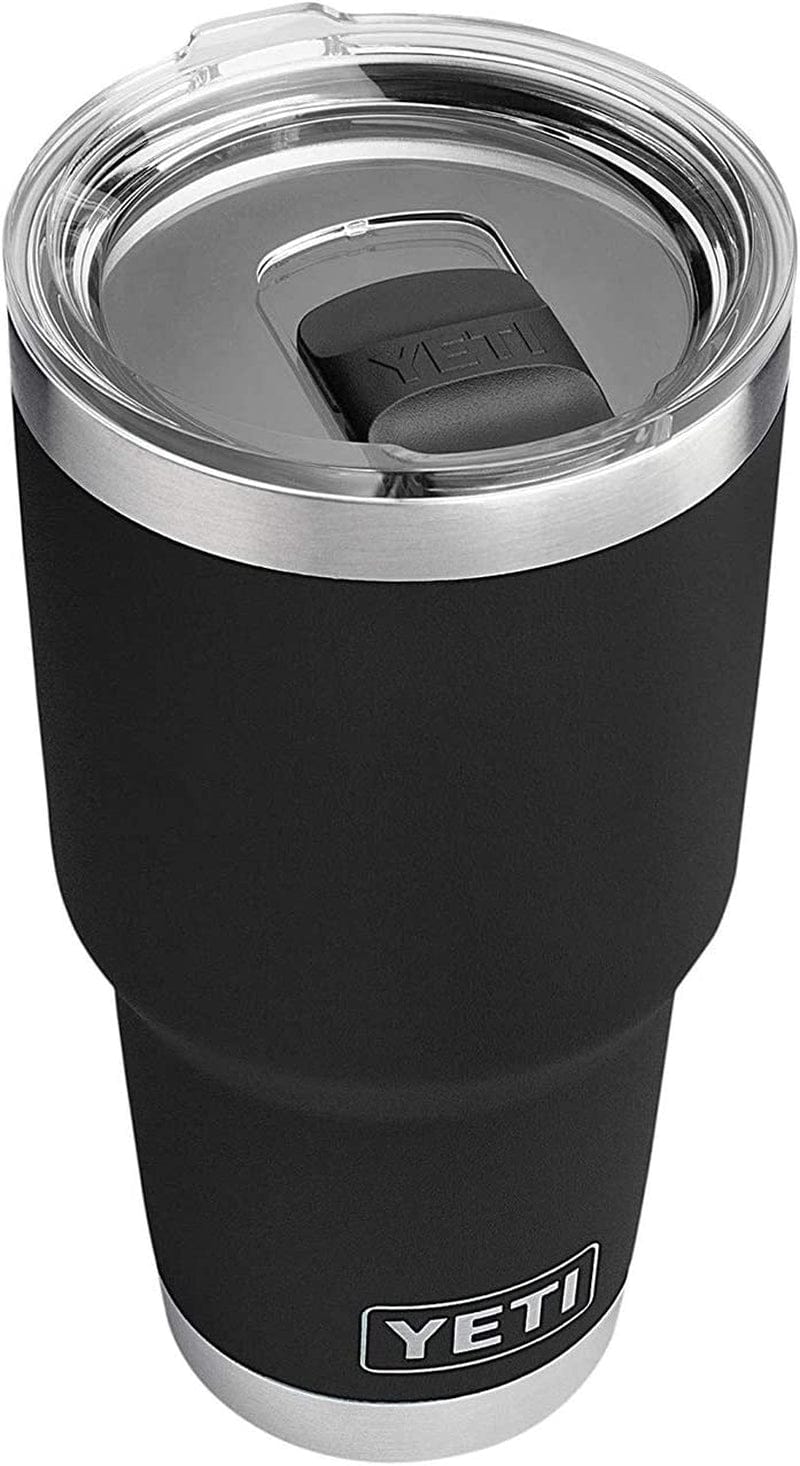 YETI Rambler 30 Oz Stainless Steel Vacuum Insulated Tumbler W/Magslider Lid Home & Garden > Kitchen & Dining > Tableware > Drinkware YETI Black 1 Count (Pack of 1) 