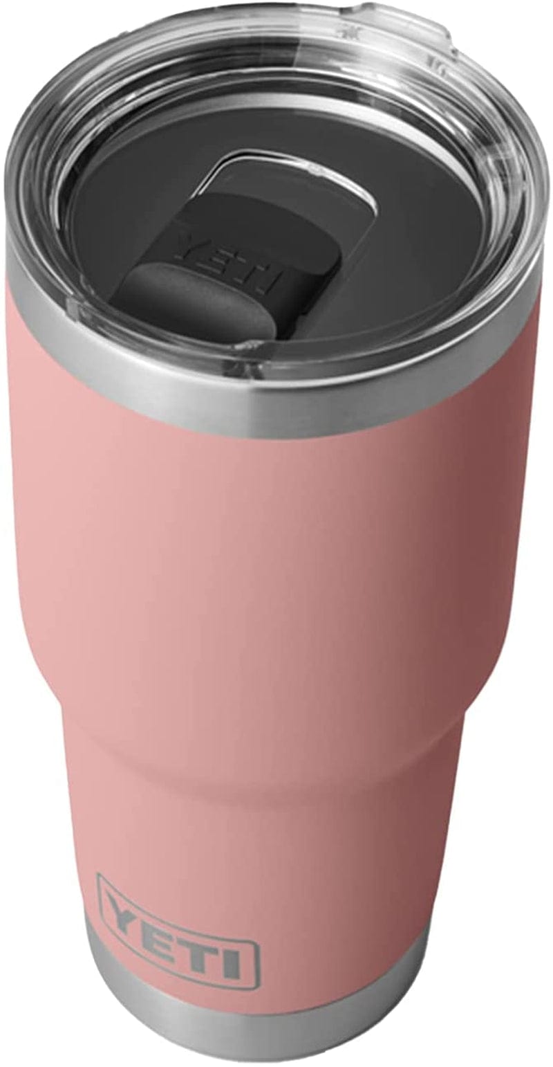 YETI Rambler 30 Oz Stainless Steel Vacuum Insulated Tumbler W/Magslider Lid Home & Garden > Kitchen & Dining > Tableware > Drinkware YETI Sandstone Pink 1 Count (Pack of 1) 