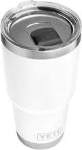 YETI Rambler 30 Oz Stainless Steel Vacuum Insulated Tumbler W/Magslider Lid Home & Garden > Kitchen & Dining > Tableware > Drinkware YETI White 1 Count (Pack of 1) 