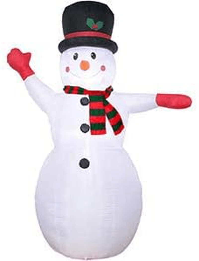 YIHONG 8 Ft Christmas Inflatables Greeting Snowman Decorations, Outdoor Christmas Inflatables with LED Lights for Yard Lawn Décor Home & Garden > Decor > Seasonal & Holiday Decorations& Garden > Decor > Seasonal & Holiday Decorations YIHONG   