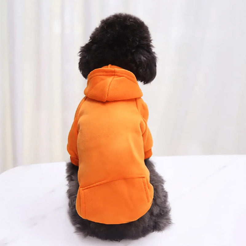 Yikeyo Dog Hoodie with Pocket - Fall Winter Warm Fleece Sweater Puppy Clothes for Small Medium Dogs Boy Girl Yorkies Chihuahua - Pet Cat Sweatshirt Blank Color, Set of 4 Animals & Pet Supplies > Pet Supplies > Cat Supplies > Cat Apparel Yikeyo   