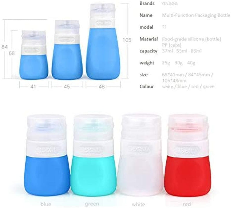 YINGGG Squeeze Portable Salad Dressing Container to Go Bottles Sauce Leakproof Condiment Storage Bottle, Dressing to Go for Lunch Set of 4 (37ML) Home & Garden > Decor > Decorative Jars YINGGG PREMIUM QUALITY PRODUCT SATISFACTION GUARANTEED   