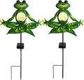 YJFWAL Solar Garden Lights Pathway Stake Lights Moon Fairy Twinkle Flame Light with Angel Decor, Outdoor Decorative Lights Waterproof for Walkway, Yard, Lawn, Halloween Decor (Flashing Flame Lamp) Home & Garden > Lighting > Lamps Bethlehem Lights Frog Decor 2 Pack 