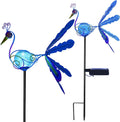YJFWAL Solar Garden Lights Pathway Stake Lights Moon Fairy Twinkle Flame Light with Angel Decor, Outdoor Decorative Lights Waterproof for Walkway, Yard, Lawn, Halloween Decor (Flashing Flame Lamp) Home & Garden > Lighting > Lamps Bethlehem Lights Peacock Decor 1 Pack 