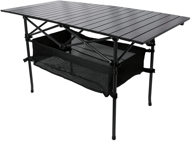 YOLER Portable Camping Table, Aluminum Folding Camping Table with Carry Bag Lightweight for Beach BBQ Picnic (37" Lx21.6 Wx19.7 H) Sporting Goods > Outdoor Recreation > Camping & Hiking > Camp Furniture YOLER 47" Lx21.6 Wx26.8 H  