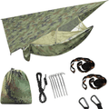 Yoomo Camping Hammock， Portable Lightweight Parachute Nylon Hammock with Tree Straps for Backpacking, Camping, Travel, Beach, Garden. (09-Gray/Orange)