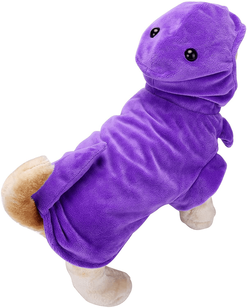 Yoption Dog Cat Purple Dinosaur Pet Costumes, Halloween Pet Puppy Cosplay Dress Hoodie Funny Clothes Animals & Pet Supplies > Pet Supplies > Cat Supplies > Cat Apparel Yoption   