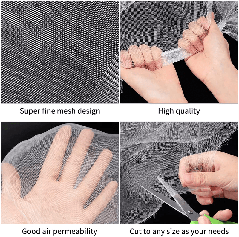 Yosuny Garden Netting Mesh Bug Insect Netting for Plants 8.2Ftx24.6Ft Bird Netting for Garden Mosquito Net Pest Barrier Garden Mesh Plant Cover Protect Fruit Trees Vegetables Sporting Goods > Outdoor Recreation > Camping & Hiking > Mosquito Nets & Insect Screens Yosuny   
