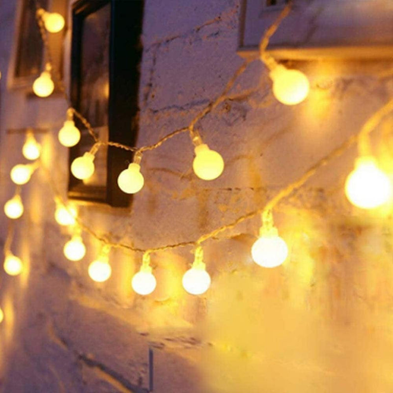 Yotelim Globe String Lights Battery Operated Warm White ，Water Proof 2 Pack 19.7FT 40 LED Globe Fairy String Light 8 Modes with Remote Control, for Home, Party, Christmas, Wedding, Garden Decoration Home & Garden > Lighting > Light Ropes & Strings YoTelim Warm White 19.7FT Globe lights-2Pack  