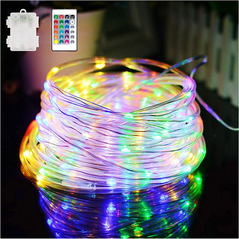 Yotelim Globe String Lights Battery Operated Warm White ，Water Proof 2 Pack 19.7FT 40 LED Globe Fairy String Light 8 Modes with Remote Control, for Home, Party, Christmas, Wedding, Garden Decoration Home & Garden > Lighting > Light Ropes & Strings YoTelim 16 Color Changing 33FT Rope Lights-1Pack  