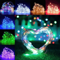 Yotelim LED Fairy Lights Battery Operated Outdoor 2 Pack 33Ft LED String Lights with Remote, Multi Color Fairy Lights Twinkle Firefly Lights for Bedroom Party Wedding Christmas, Halloween，Patio Home & Garden > Decor > Seasonal & Holiday Decorations YoTelim 16color 33ft Fairy Lights-2pack  