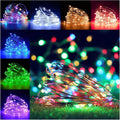 Yotelim LED Fairy String Lights with Remote Control - 2 Set 100 LED 33Ft/10M Micro Silver Wire Indoor Battery Operated LED String Lights for Garden Home Party Wedding Festival Decorations(Warm White) Home & Garden > Lighting > Light Ropes & Strings YoTelim 16Color Change 33FT Fairy Lights-1Pack  