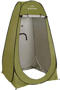 Your Choice Privacy Tent - Pop up Shower Changing Toilet Tent Portable Camping Privacy Shelters Room 6.2 FT Tall with Carrying Bag for Outdoors Indoors Sporting Goods > Outdoor Recreation > Camping & Hiking > Portable Toilets & Showers Your Choice Green  