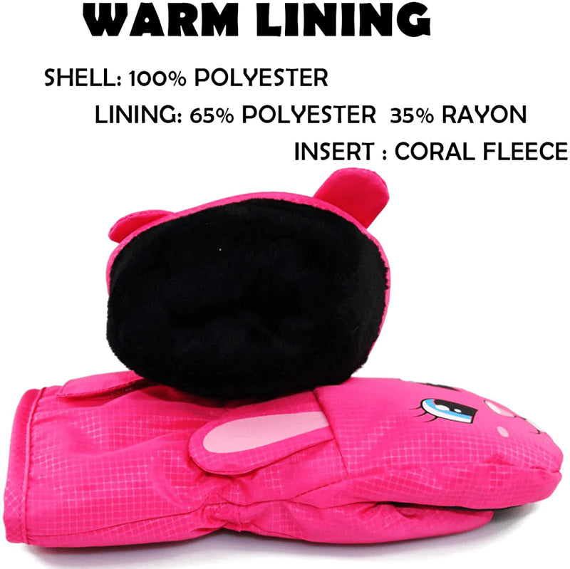 YR.Lover Children Ski Gloves Winter Warm Outdoor Riding Thickening Gloves(2-4Y)  KOL DEALS   