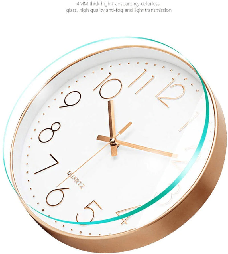 Ytaons 12 in Wall Clock Non-Ticking Quartz Silent Battery Operated Round Clocks Home Kitchen Office School Living Room Decor Clocks (Mint Green) Home & Garden > Decor > Clocks > Wall Clocks Ytaons   