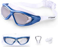 YTSWIM Polarized Swimming Goggles, Clear Swim Goggles for Men Women Lap Swimming, Anti-Fog and UV Protection Swim Glasses Furniture > Shelving > Wall Shelves & Ledges YTSWIM Mazarine Blue  