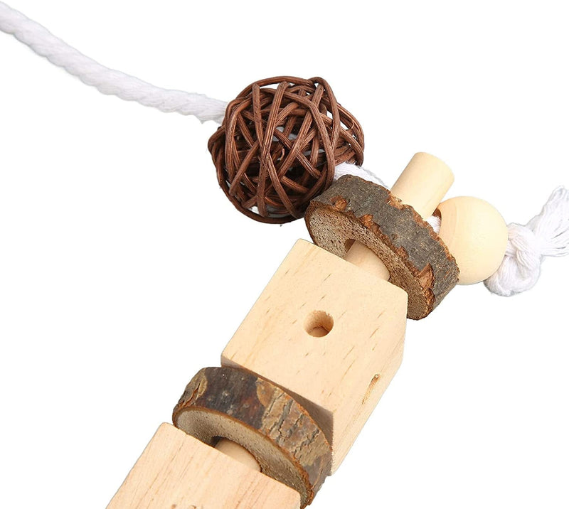 Yuehuam Bird Parrot Toys Set Swing Hanging Bird Nest Bed Wood Chewing Toy Bird Cage Accessories for Parakeets Cockatiels, Conures Animals & Pet Supplies > Pet Supplies > Bird Supplies > Bird Cages & Stands Yuehuam   