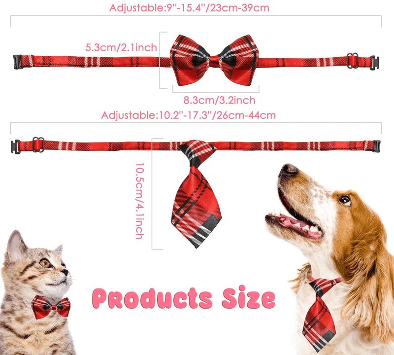 YUEPET 30 Pieces Adjustable Dog Bow Ties & Neck Ties Assorted Bulk Pet Bow Ties Pet Costume Necktie Collar Grooming Accessories for Puppy Dog Cat Birthday Christmas Photography Festival Holiday Party Animals & Pet Supplies > Pet Supplies > Cat Supplies > Cat Apparel YUEPET   