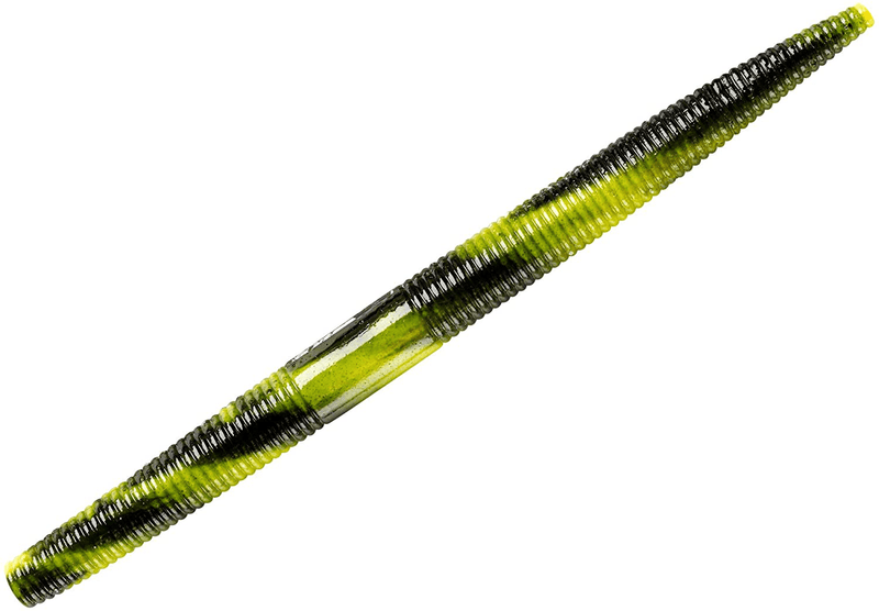 YUM Dinger Classic Worm All-Purpose Soft Plastic Bass Fishing Lure, 8 Count - Great Texas Rigged, Wacky Style, Carolina Rigged, Pitched, Etc.