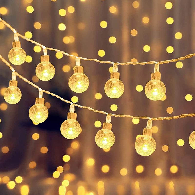 Yummuely Star Lights Star String Lights 10Ft 20 LED Star Fairy Lights Battery Operated Waterproof Indoor Outdoor Twinkle Christmas Lights for Bedroom Party Wedding Xmas Tree Decoration (Warm White) Home & Garden > Lighting > Light Ropes & Strings Yummuely Warm White Globe Lights 