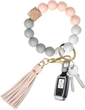 YUOROS Keychains for Women Car Key Chain Ring Bracelet Wristlet Sporting Goods > Outdoor Recreation > Winter Sports & Activities YUOROS Elegant Pink  