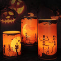 YUROZAC Christmas Flameless Candles with 6H Timer, Flickering Battery Operated Real Wax Electric LED Pillar Candles for Xmas Decoration Fairy Angel Reindeer Decal Set of 3, D3" x H6" Home & Garden > Decor > Seasonal & Holiday Decorations& Garden > Decor > Seasonal & Holiday Decorations YUROZAC Halloween Moon  
