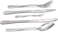 YYaaloa 5pcs Stainless Steel Forks Spoons Knives Set Silverware Flatware Cutlery Set , Include Knife Fork Spoon, Mirror Polished, Smooth Edge,Dishwasher Safe (Silver) Home & Garden > Kitchen & Dining > Tableware > Flatware > Flatware Sets YYaaloa Silver  