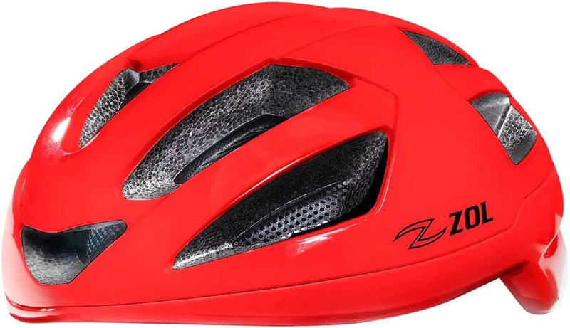 Z ZOL Sprinter Certified Bicycle Helmet Road Adult Bike Helmets Lightweight Cycling Bike Helmets for Adults Men and Women Comfort with Pads and Dial Adjustment Sporting Goods > Outdoor Recreation > Cycling > Cycling Apparel & Accessories > Bicycle Helmets Z ZOL Red Small/Medium 