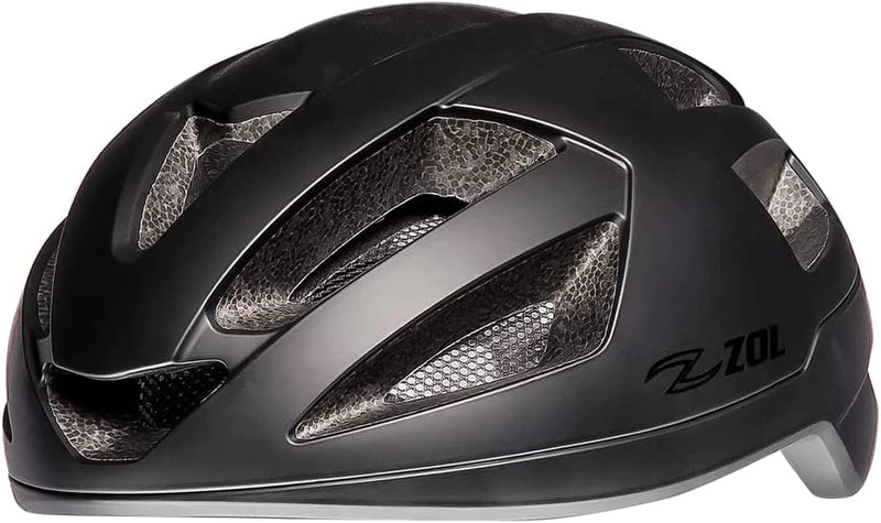 Z ZOL Sprinter Certified Bicycle Helmet Road Adult Bike Helmets Lightweight Cycling Bike Helmets for Adults Men and Women Comfort with Pads and Dial Adjustment Sporting Goods > Outdoor Recreation > Cycling > Cycling Apparel & Accessories > Bicycle Helmets Z ZOL Matt Black Large/XLarge 