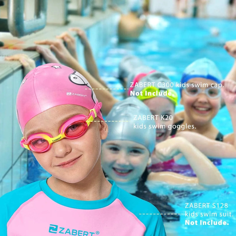ZABERT 3 Pack Kids Goggles for Swimming, Anti-Fog 100% UV Protection , for Kids Age 3-14 Sporting Goods > Outdoor Recreation > Boating & Water Sports > Swimming > Swim Goggles & Masks ZABERT   