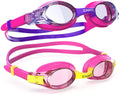 ZABERT K20 Swimming Goggles for Kids Girls Boys Age 3-14 Years Old, Anti-Fog 100% UV Protection with Travel Bag Sporting Goods > Outdoor Recreation > Boating & Water Sports > Swimming > Swim Goggles & Masks ZABERT #2.[2pack] Pink Yellow & Pink Purple  