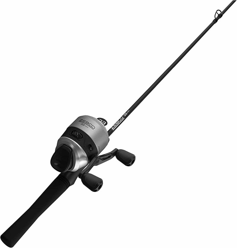 Zebco 33 Spincast Reel and 2-Piece Fishing Rod Combo, Comfortable EVA Handle, Quickset Anti-Reverse Fishing Reel with Bite Alert Sporting Goods > Outdoor Recreation > Fishing > Fishing Rods Zebco 6.5 Foot - Max Spincast  