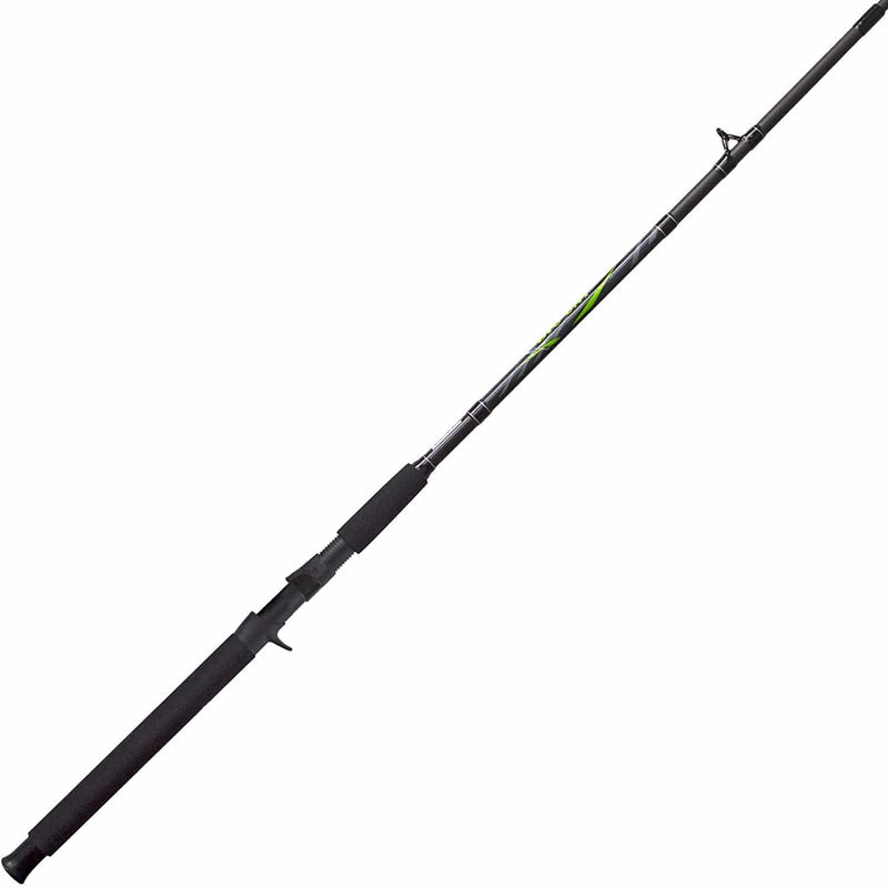 Zebco Big Cat Casting Fishing Rod, 7-Foot 2-Piece Fiberglass Fishing Pole, High-Visibility Rod Tip, Extended EVA Rod Handle, Shock-Ring Guides, Medium-Heavy Power, Black/Green Sporting Goods > Outdoor Recreation > Fishing > Fishing Rods Zebco Brands   