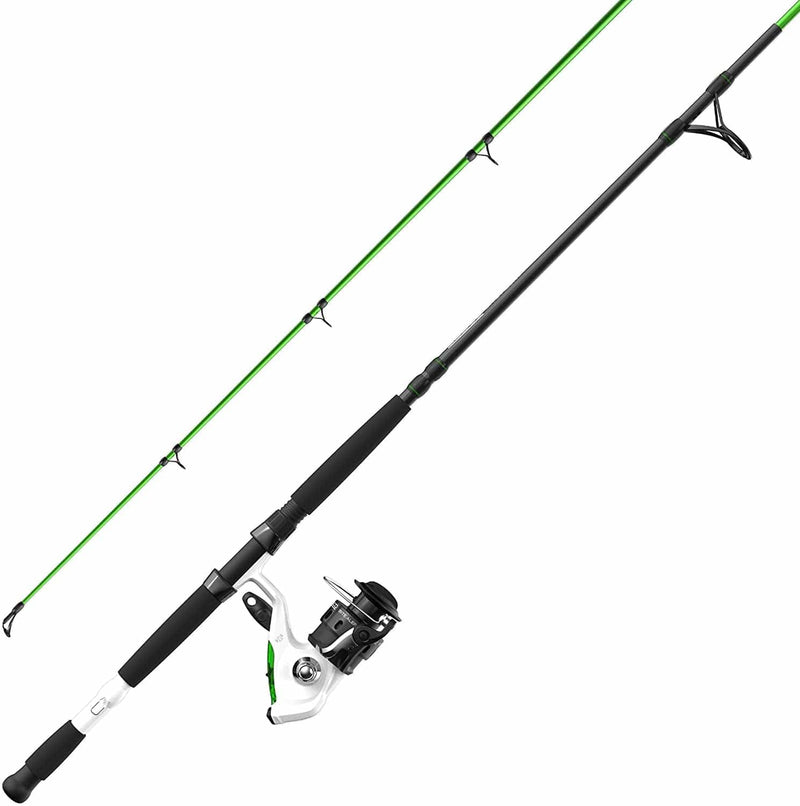 Zebco Bite Alert Spinning Reel and Fishing Rod 2-Piece Combo, Extended EVA Handle, Instant Anti-Reverse Clutch, Size 60 Reel, Sporting Goods > Outdoor Recreation > Fishing > Fishing Rods Zebco Brands Spinning Reel  