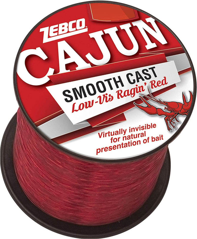 Zebco Cajun Line Smooth Cast Fishing Line, Low Vis Ragin' Red Sporting Goods > Outdoor Recreation > Fishing > Fishing Lines & Leaders Zebco Quarter Pound Spool 700-yard/17-pound 