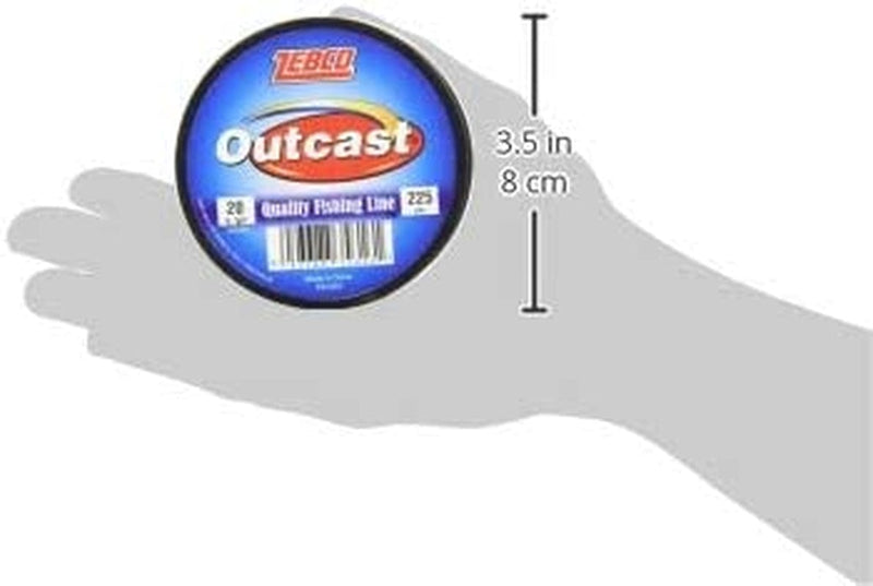 Zebco Outcast Monofilament Fishing Line, Low Memory and Stretch with High Tensile Strength Sporting Goods > Outdoor Recreation > Fishing > Fishing Lines & Leaders Zebco   