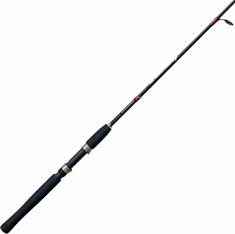 Zebco Rhino Tough Glowtip Spinning Fishing Rod, Foot Rod with Heavy Duty Guides, Medium-Light Power Fast Action, EVA Foam Handle Sporting Goods > Outdoor Recreation > Fishing > Fishing Rods Zebco 6'0" Rod - 2pc  