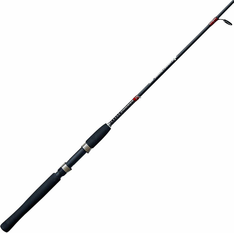 Zebco Rhino Tough Glowtip Spinning Fishing Rod, Foot Rod with Heavy Duty Guides, Medium-Light Power Fast Action, EVA Foam Handle Sporting Goods > Outdoor Recreation > Fishing > Fishing Rods Zebco 7'0" Rod - 2pc  