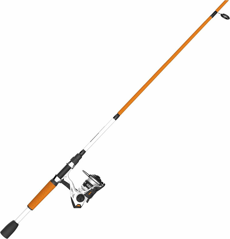 Zebco Roam Spinning Reel and Fishing Rod Combo, Split Comfortgrip Rod Handle, Soft-Touch Handle Knob Sporting Goods > Outdoor Recreation > Fishing > Fishing Rods Zebco Size 20 Reel - 6'0" Rod - Orange  