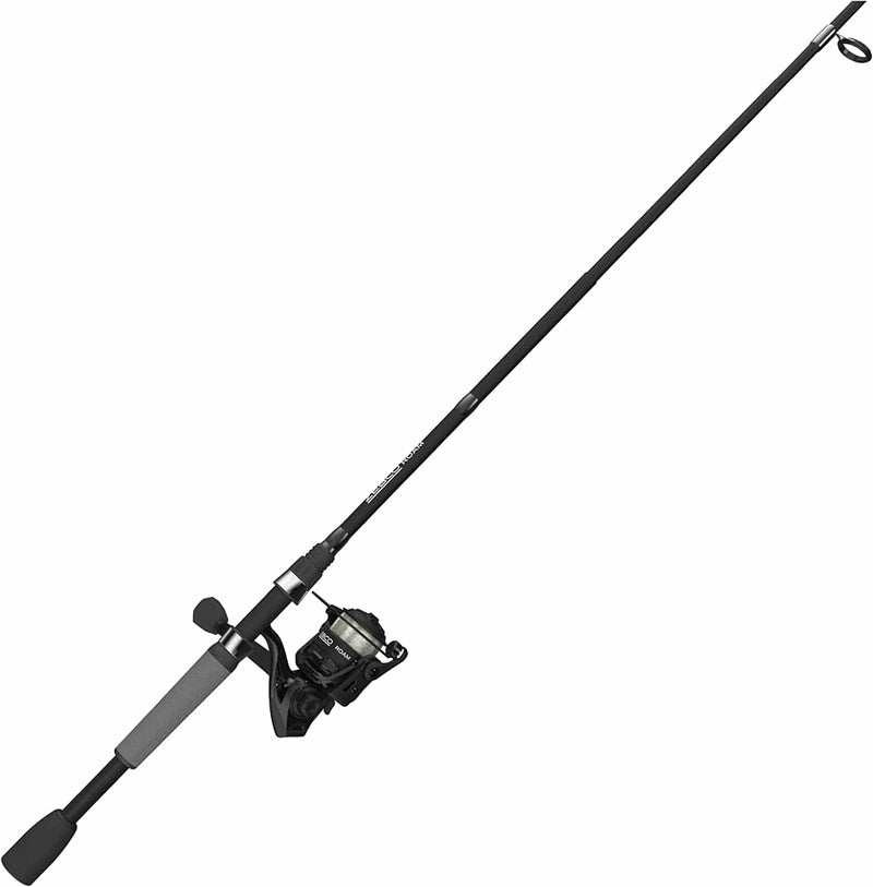 Zebco Roam Spinning Reel and Fishing Rod Combo, Split Comfortgrip Rod Handle, Soft-Touch Handle Knob Sporting Goods > Outdoor Recreation > Fishing > Fishing Rods Zebco Size 30 Reel - 6'6" Rod - Black  