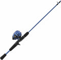 Zebco Slingshot Spincast Reel and Fishing Rod Combo, 5-Foot 6-Inch 2-Piece Fishing Pole, Size 30 Reel, Right-Hand Retrieve, Pre-Spooled with 10-Pound Zebco Line Sporting Goods > Outdoor Recreation > Fishing > Fishing Rods Zebco Blue  