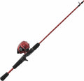 Zebco Slingshot Spincast Reel and Fishing Rod Combo, 5-Foot 6-Inch 2-Piece Fishing Pole, Size 30 Reel, Right-Hand Retrieve, Pre-Spooled with 10-Pound Zebco Line Sporting Goods > Outdoor Recreation > Fishing > Fishing Rods Zebco Red  