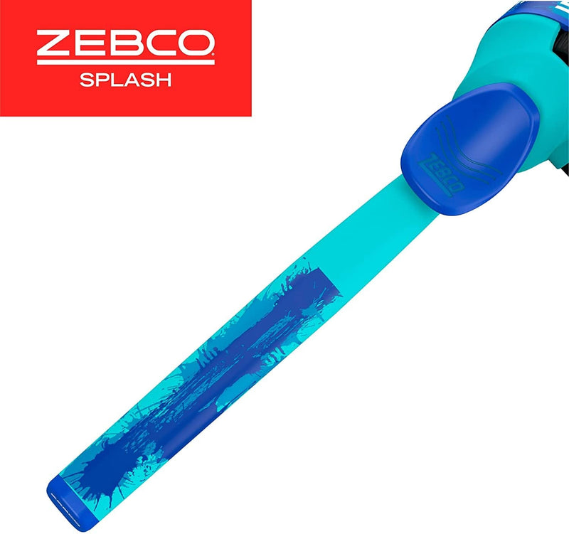 Zebco Splash Kids Spincast Reel and Fishing Rod Combo, 29" Durable Floating Fiberglass Rod with Tangle-Free Design, Oversized Reel Handle Knob, Pre-Spooled with 6-Pound Zebco Fishing Line Sporting Goods > Outdoor Recreation > Fishing > Fishing Rods Zebco   