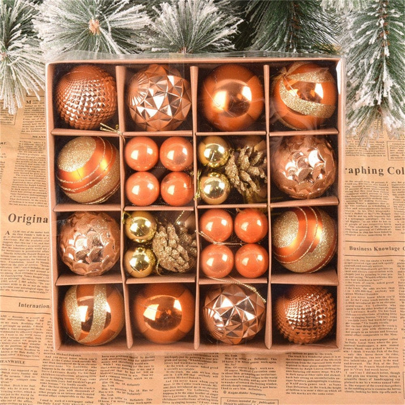 Zedker Christmas Decor Christmas Party Decorations 44 Pieces of Christmas Ball Ornaments Christmas Tree Decoration Holiday Wedding Party Decoration Fall Decorations Home Home & Garden > Decor > Seasonal & Holiday Decorations& Garden > Decor > Seasonal & Holiday Decorations LSD220906534 D2  